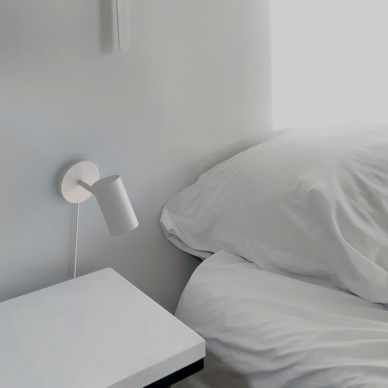 Aplique de pared interior orientable "Ben" con cable y enchufe - E27