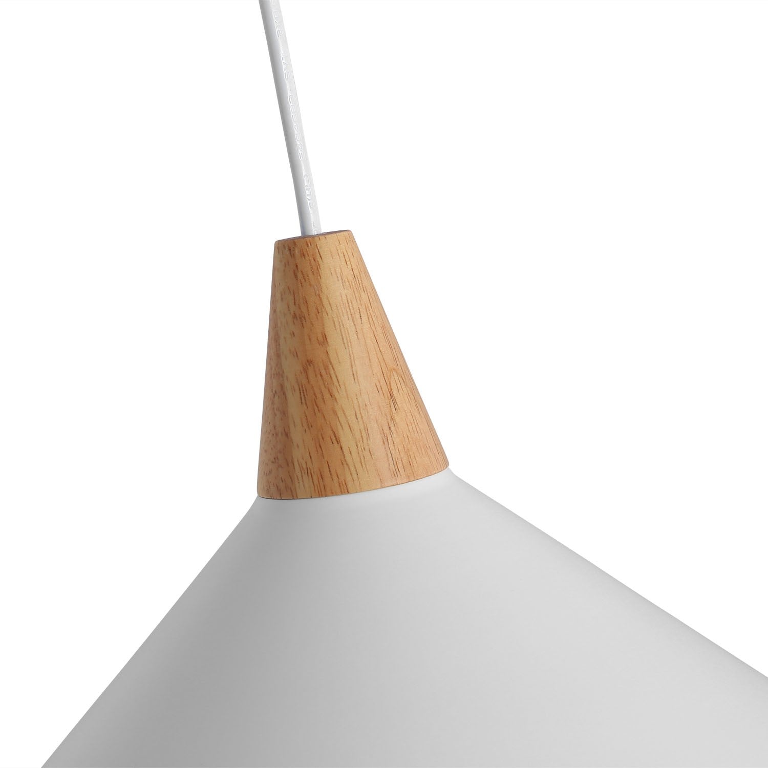 Lampara colgante doble metal y madera  "Selroom" - 2xE27