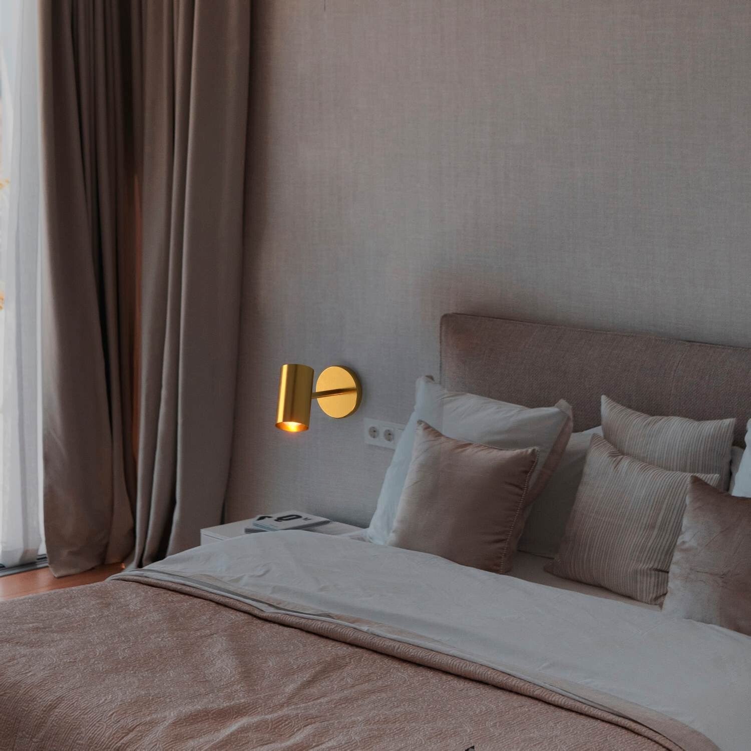 Aplique de pared interior orientable "Gian" - E27