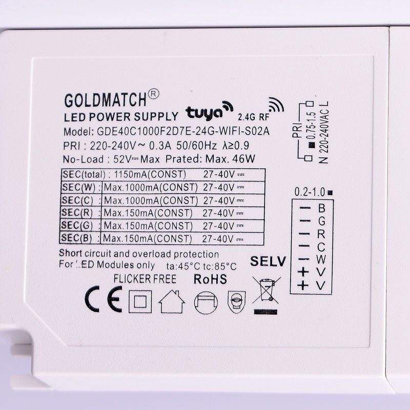 Panel LED empotrable WIFI SMART RGB / RGBW + CCT - 60x60 cm - 40W - Con KIT de montaje