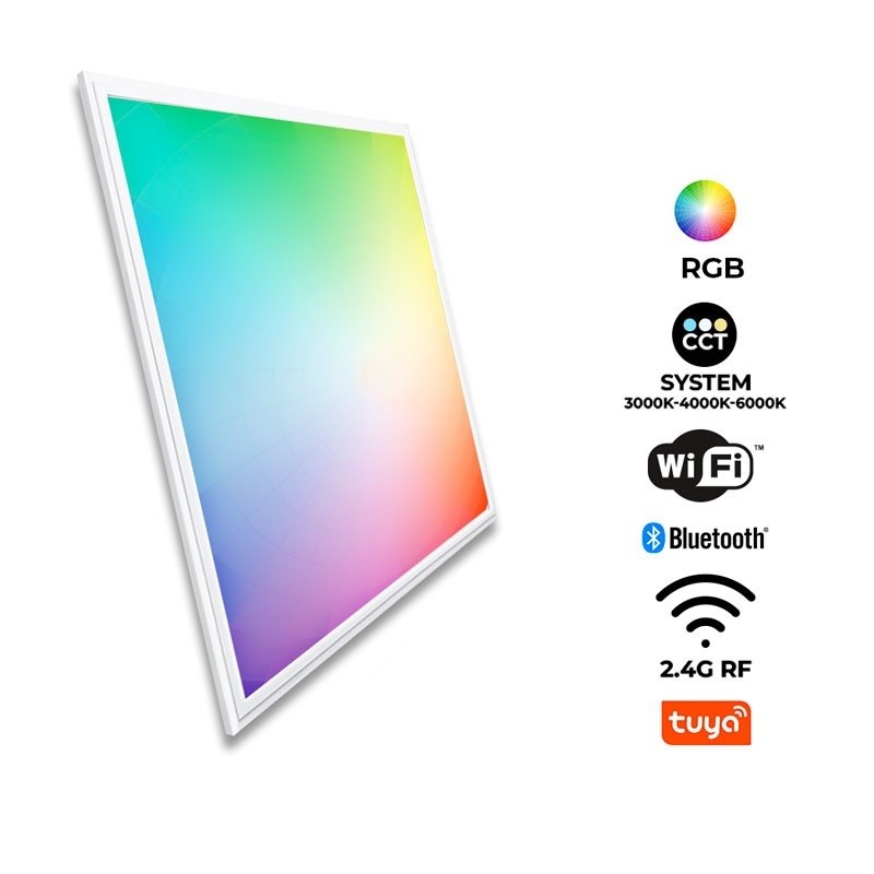 Panel LED WIFI SMART RGB / RGBW + CCT - 60x60 cm - 40W - IP40