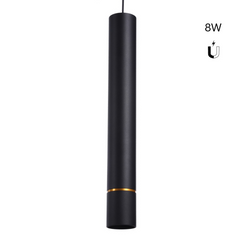Foco de suspensión LED para carril magnético 48V - 8W - Línea dorada