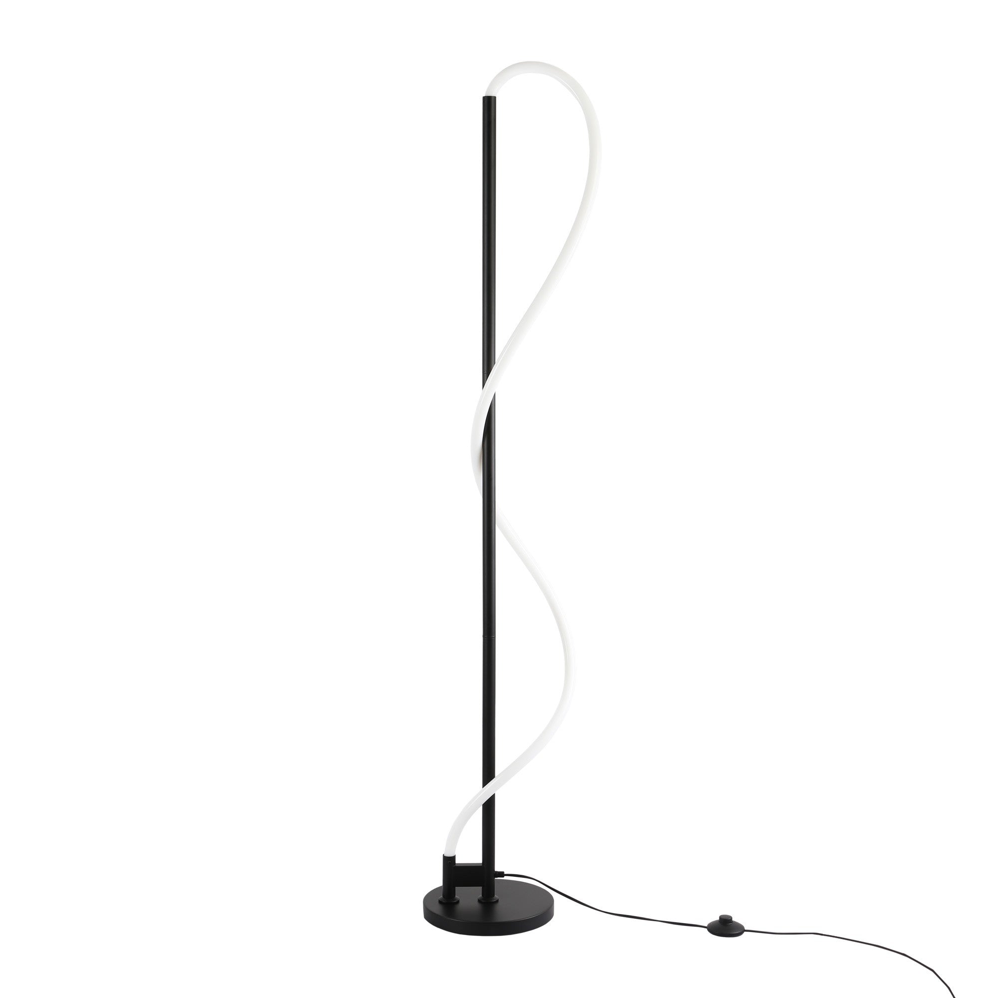 Lámpara de pie moderna neón ondulante "Corda" - 360º - Regulable - 30W - 3000K