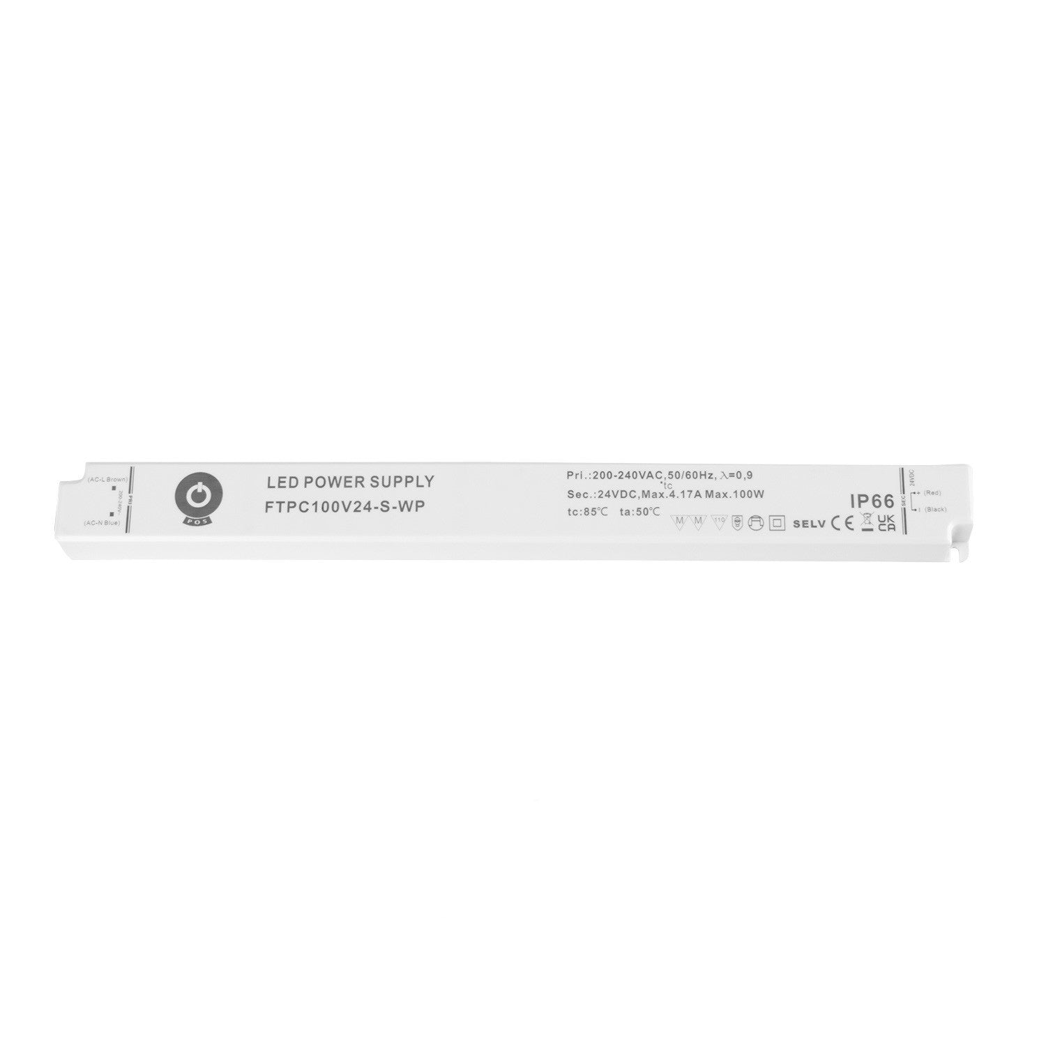 Fuente de alimentación estanca ultra slim 24V DC - 100W - IP66