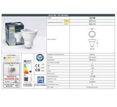 Bombilla GU10 LED - 3,5W - CCT - Fumagalli