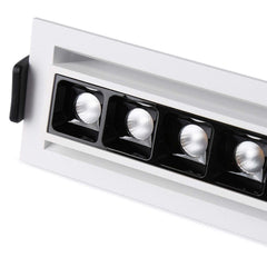 Foco lineal LED empotrable 10W - Orientable - UGR18 - CRI90 - Chip OSRAM - 2800K