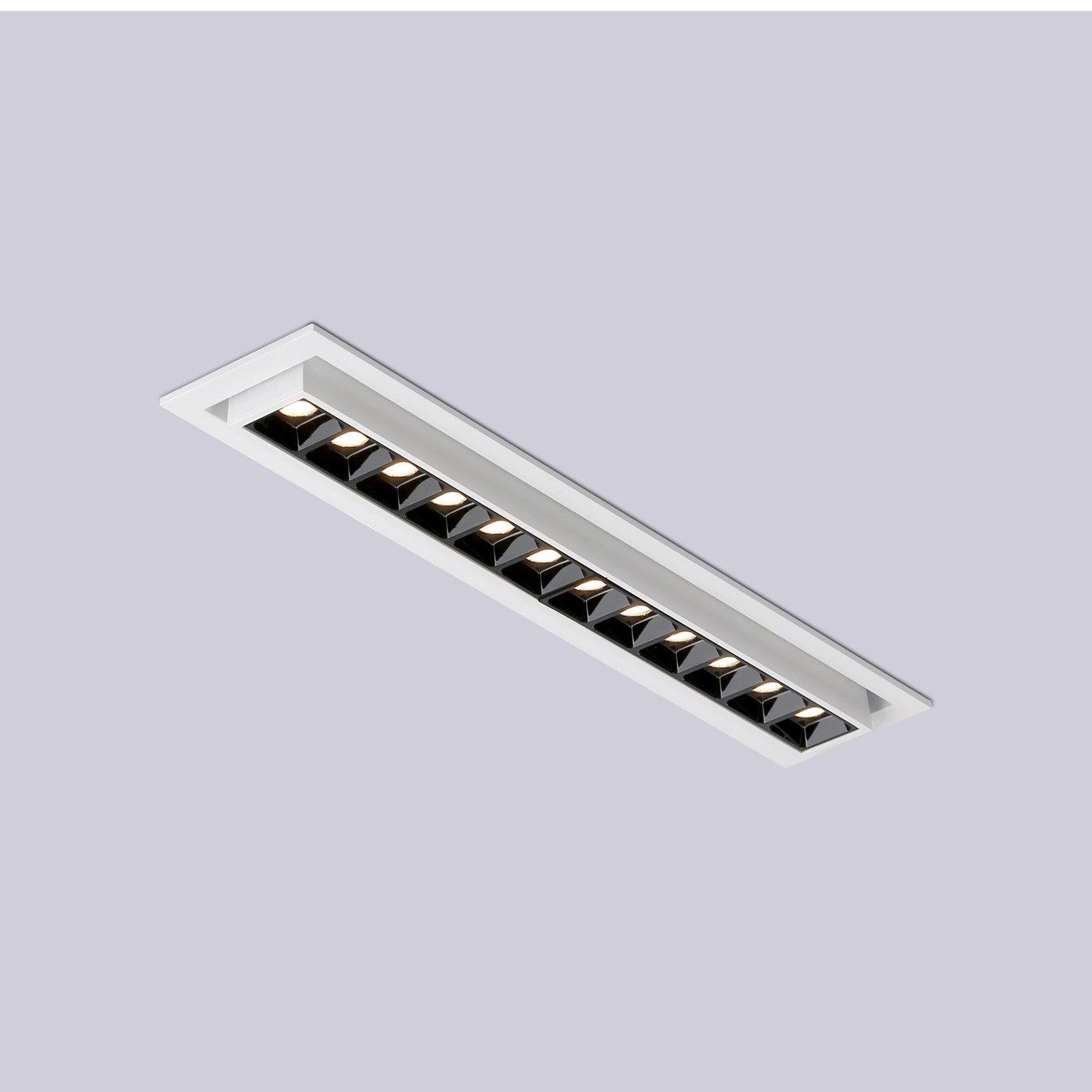 Foco lineal LED empotrable 20W - Orientable - UGR18 - CRI90 - Chip OSRAM - 2800K