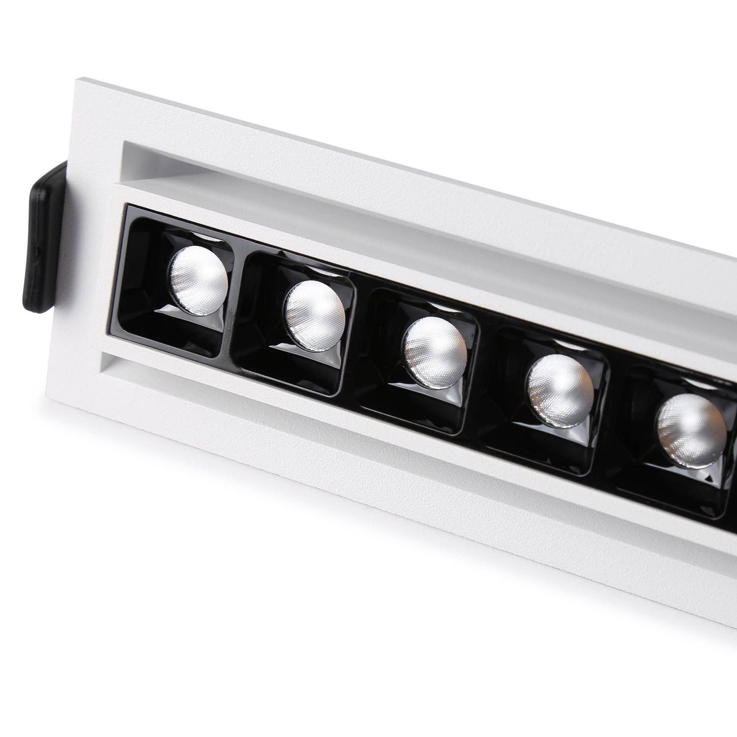 Foco lineal LED empotrable 20W - Orientable - UGR18 - CRI90 - Chip OSRAM - 2800K
