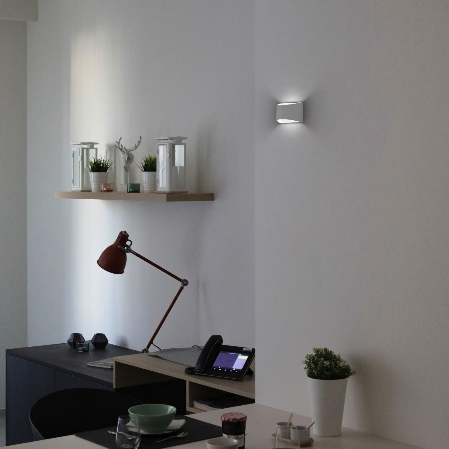 Aplique de pared de escayola "PEARL" - Doble cara - G9