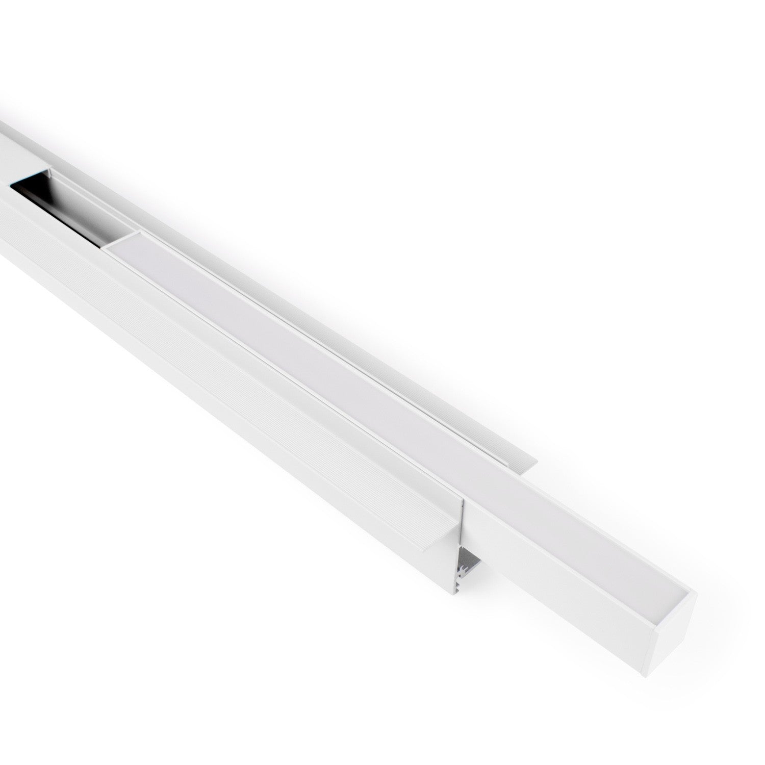 Luminaria lineal LED opal para carril magnético 48V - 10W