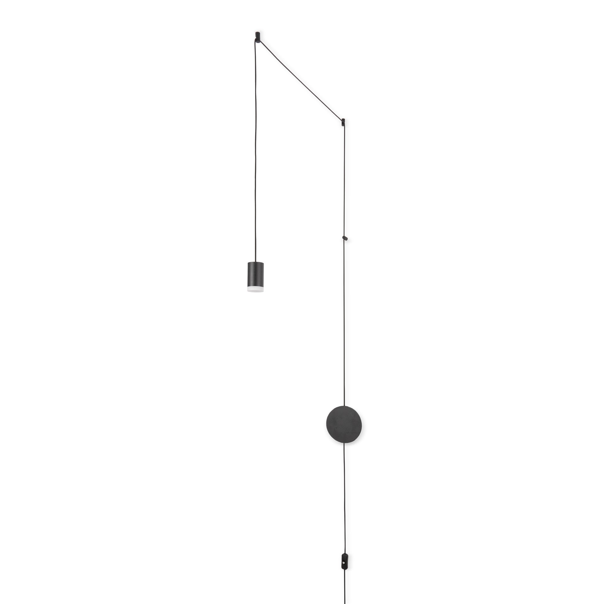 Lámpara colgante de diseño "Nébula" con enchufe e interruptor - 1x6W