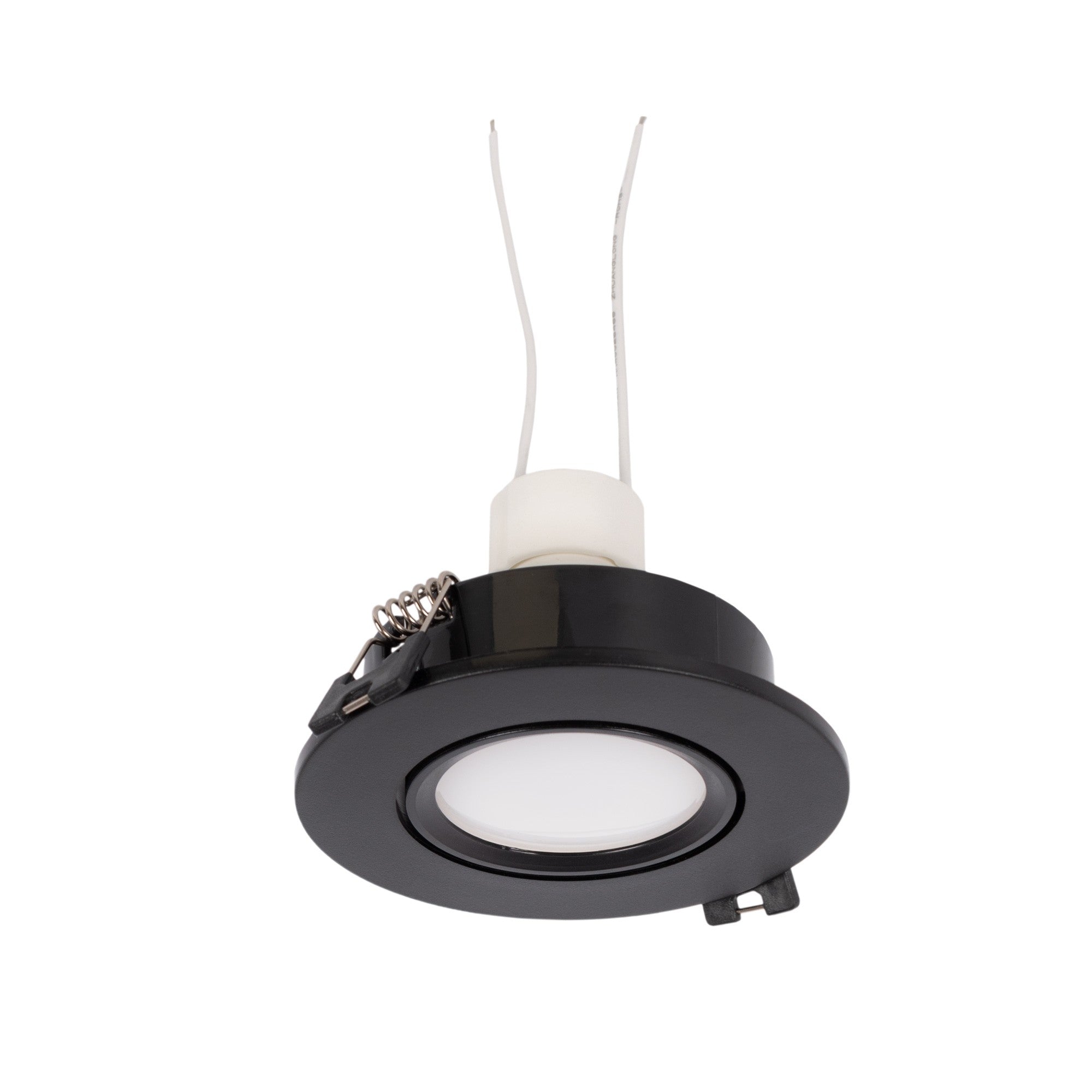 KIT x 10 - Aro downlight basculante + Bombilla GU10 5W + Casquillo GU10