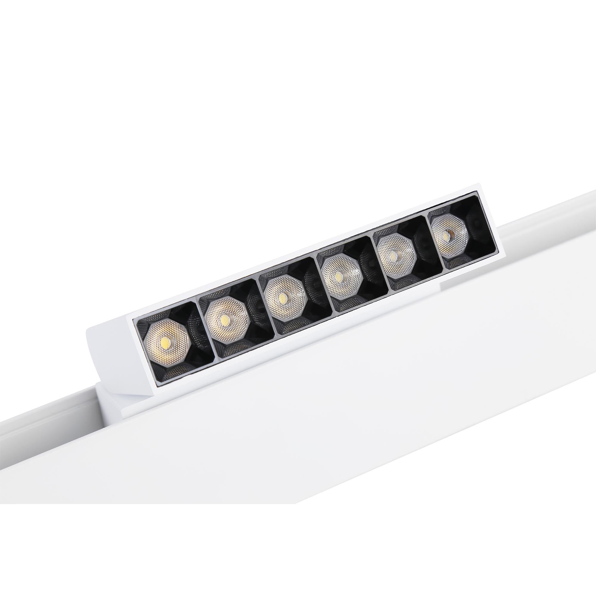 Luminaria lineal LED orientable para carril magnético 48V - 6W - UGR16
