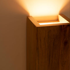 Aplique de pared bidireccional madera "Durga" - 2 x GU10 - Interior