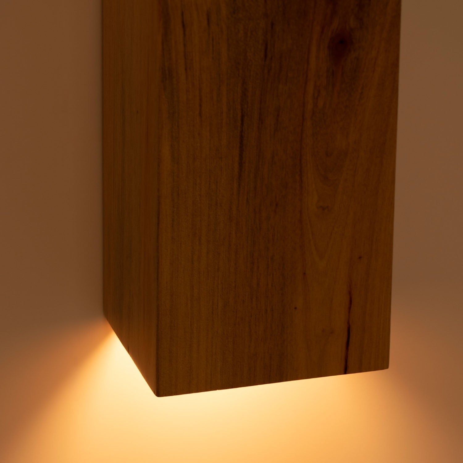 Aplique de pared bidireccional madera "Durga" - 2 x GU10 - Interior