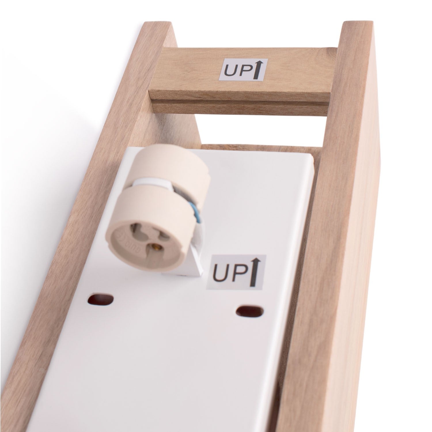 Aplique de pared bidireccional madera "Durga" - 2 x GU10 - Interior