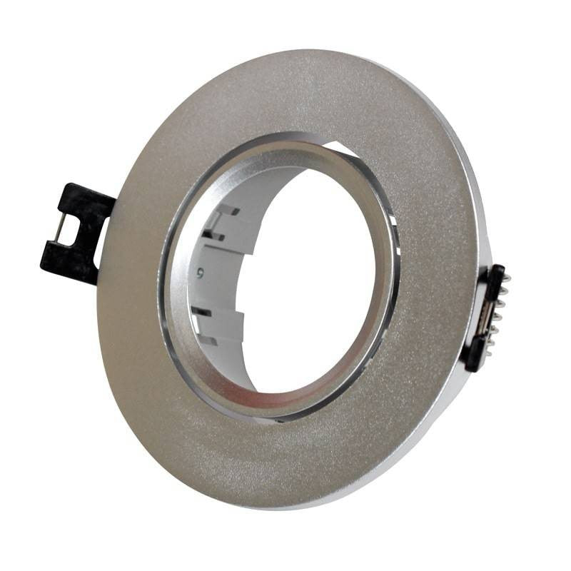 KIT x 10 - Aro downlight basculante + Bombilla GU10 5W + Casquillo GU10