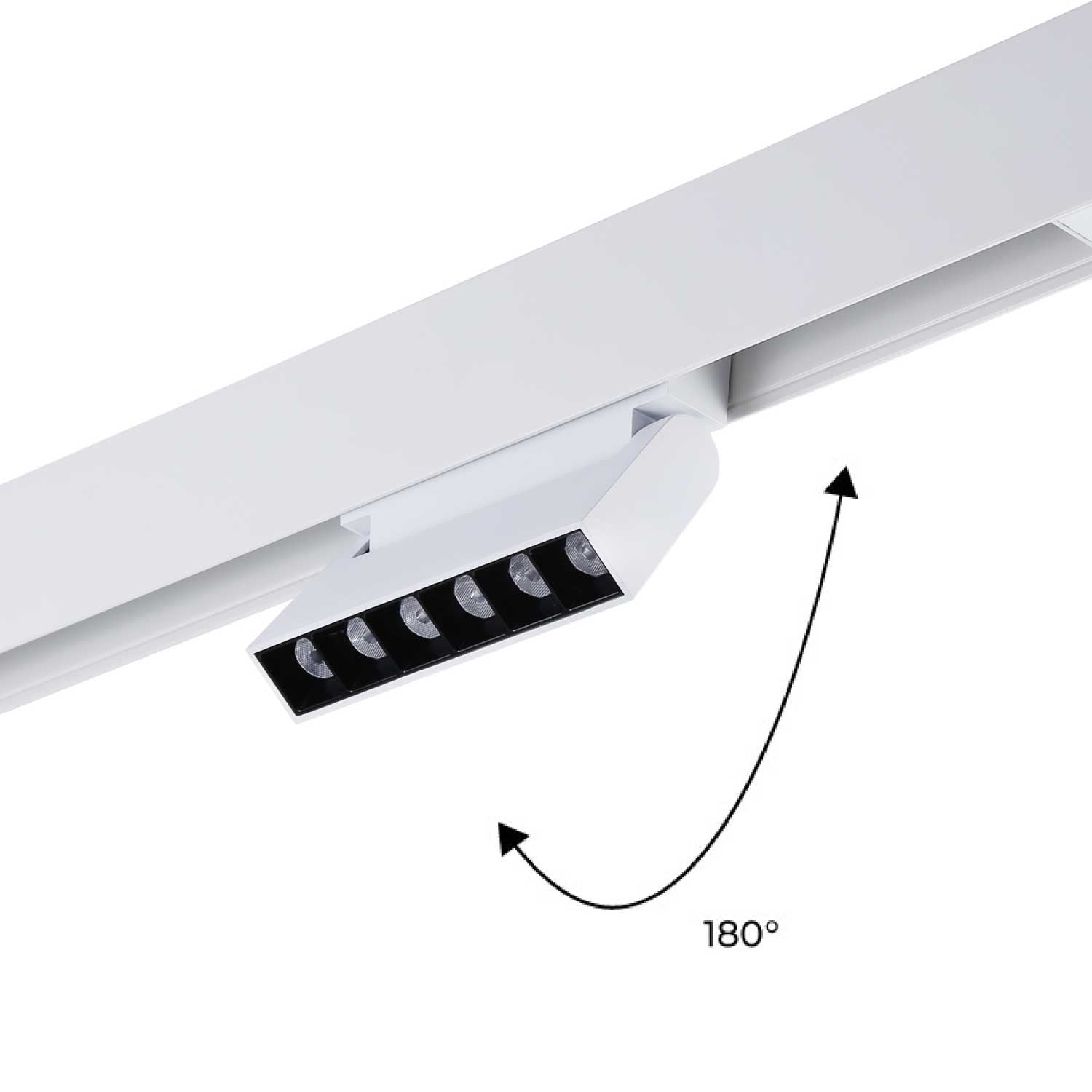 Luminaria lineal LED orientable para carril magnético 48V - 6W - UGR16
