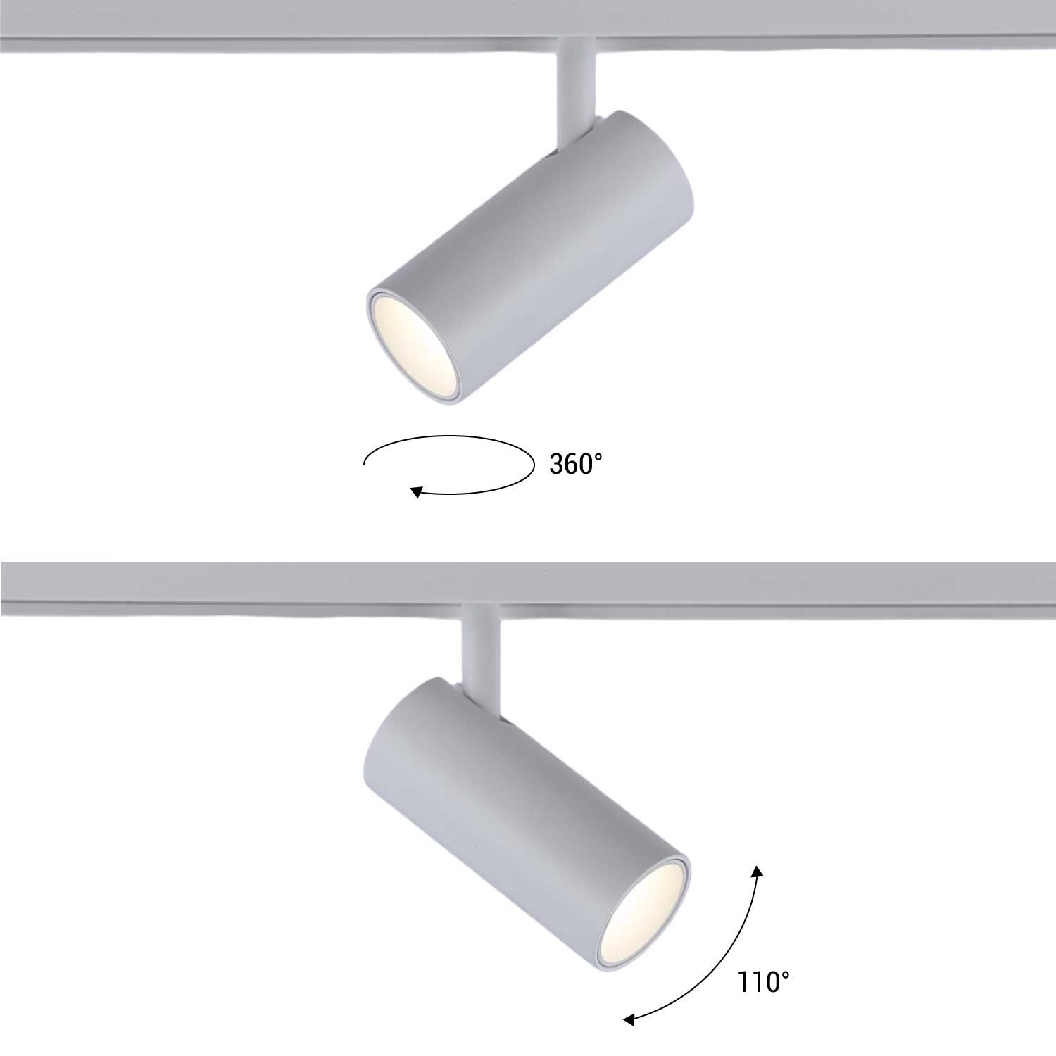 Foco LED para carril magnético 48V - 6W