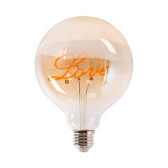 Bombilla decorativa filamento "LOVE" - E27 G125 - 4W - 2200K