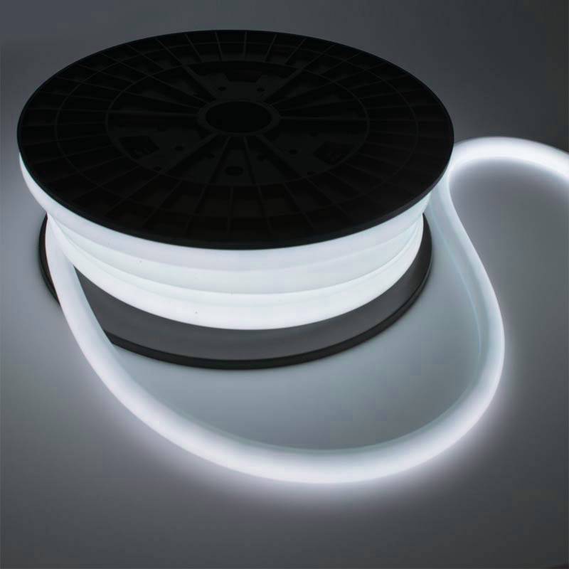 Neón LED flexible 24V DC - 12x12mm - 10 metros -  Kit completo - 180 LED/m - 12W/m - IP65 - Curvatura vertical