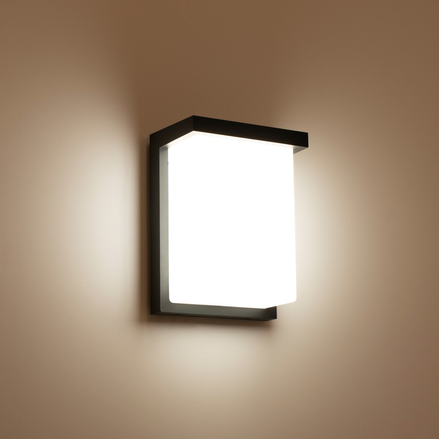 Aplique de pared exterior en aluminio "Block" - Potencia ajustable: 12W-14W-16W - CCT