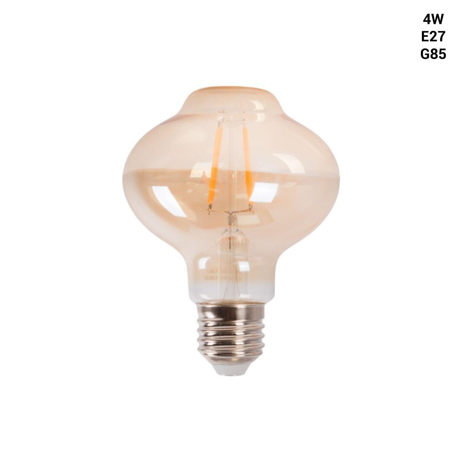 Bombilla LED filamento E27 G85 - 4W - Vintage Gold - 2200K