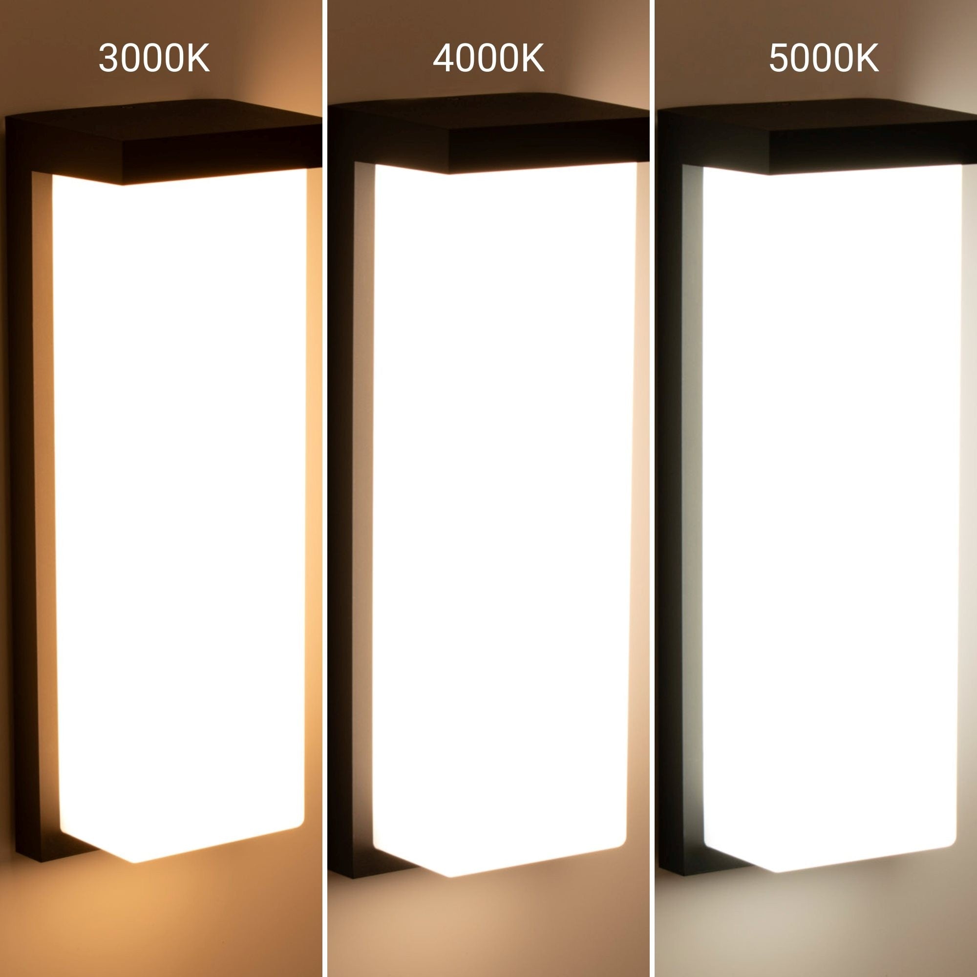 Aplique de pared exterior en aluminio "Retal" - Potencia ajustable: 18W-20W-22W - CCT- IP65