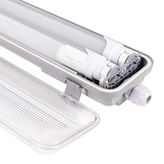 Pantalla estanca para 2 tubos LED 120cm - IP65