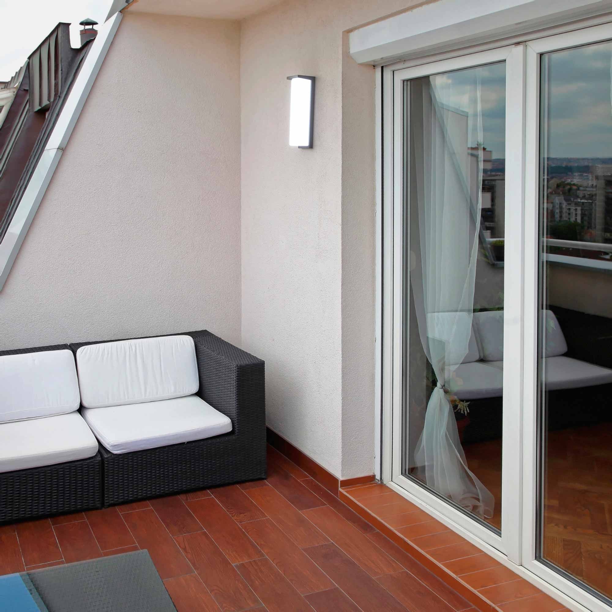 Aplique de pared exterior en aluminio "Retal" - Potencia ajustable: 18W-20W-22W - CCT- IP65