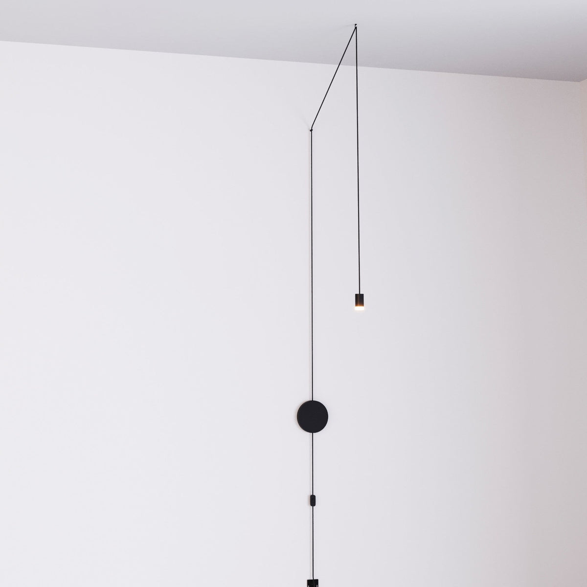 Lámpara colgante de diseño "Nébula" con enchufe e interruptor - 1x6W