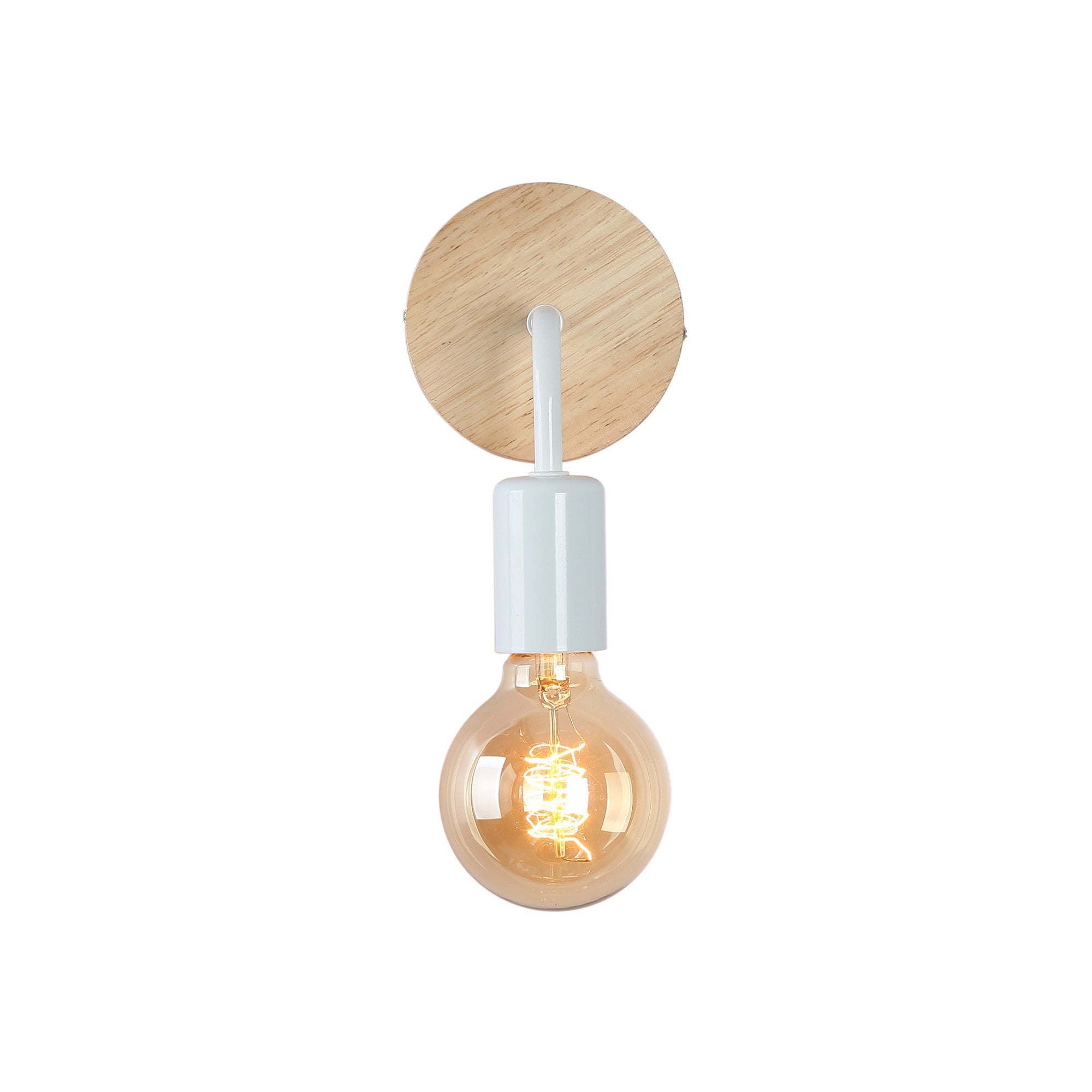Aplique de pared de madera y metal "Morgan"