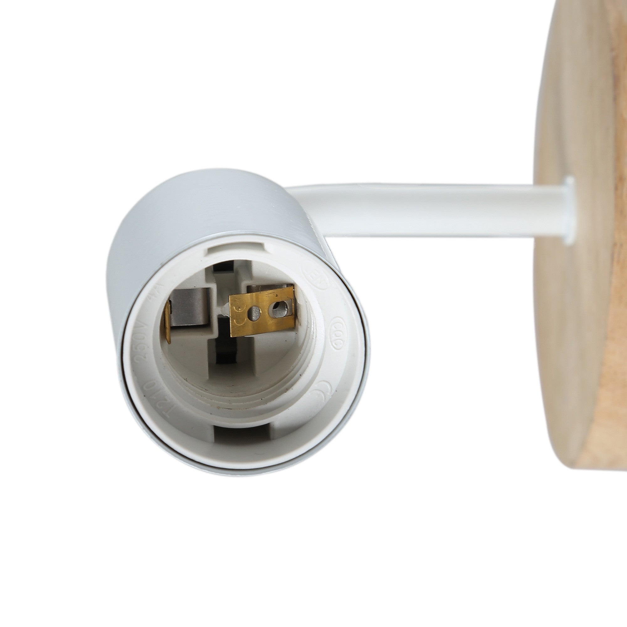 Aplique de pared de madera y metal "Morgan"