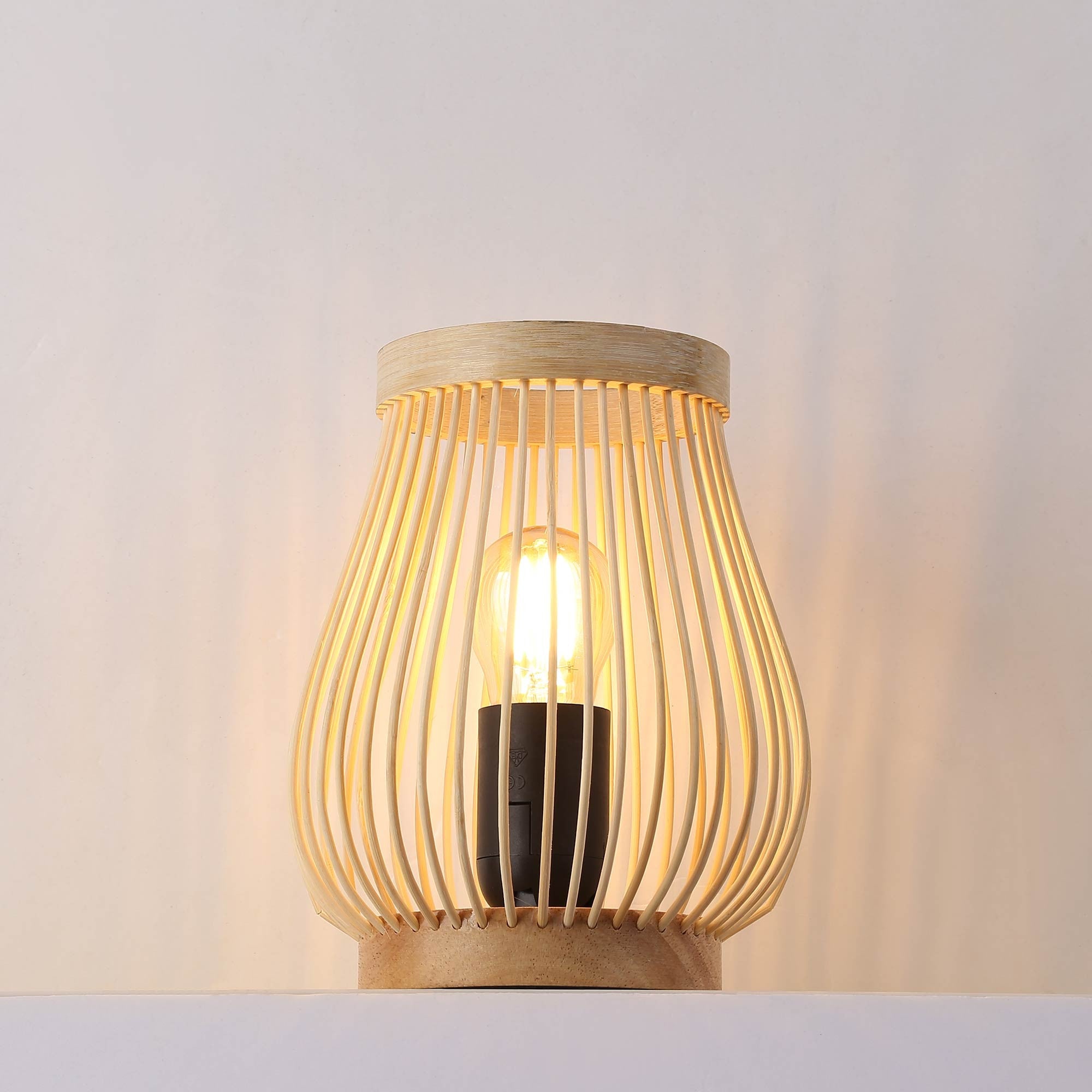 Lámpara de mesa de madera "Oca" - E27