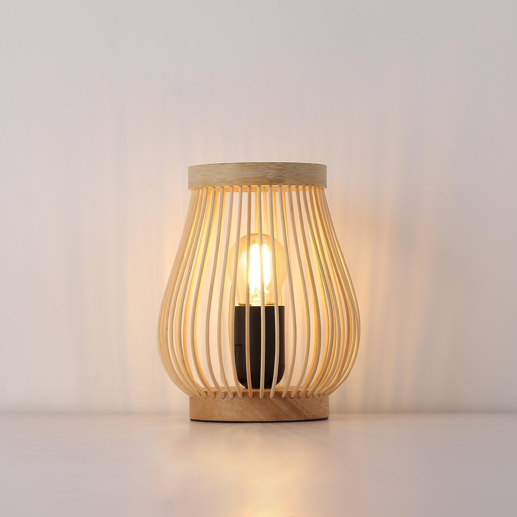 Lámpara de mesa de madera "Oca" - E27