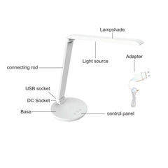 Lámpara de escritorio LED con USB - Regulable - CCT - 4W