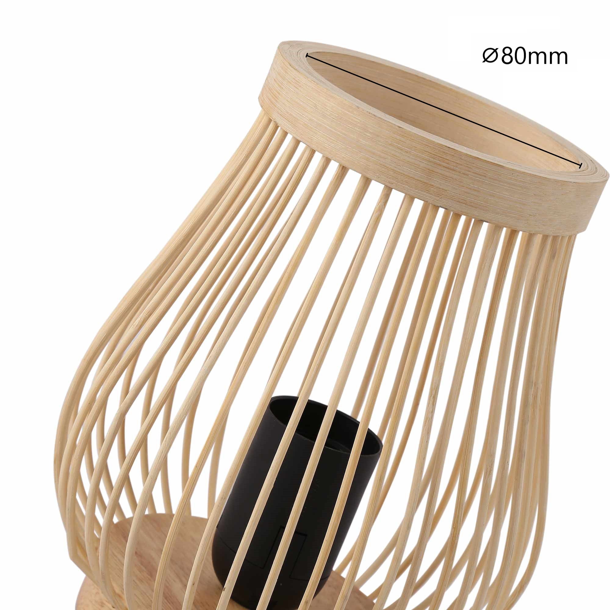 Lámpara de mesa de madera "Oca" - E27