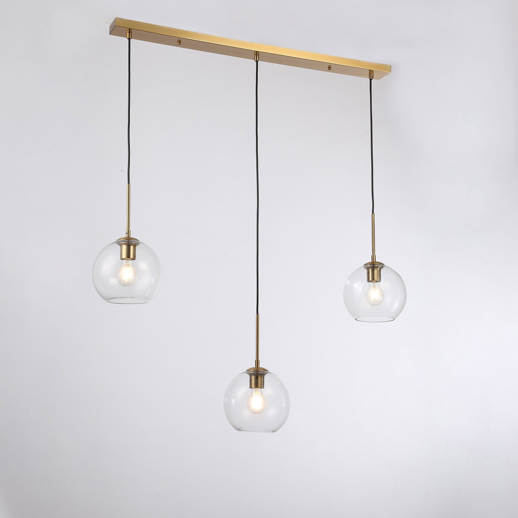 Lámpara colgante cristal triple "Merce" - 3 x E27
