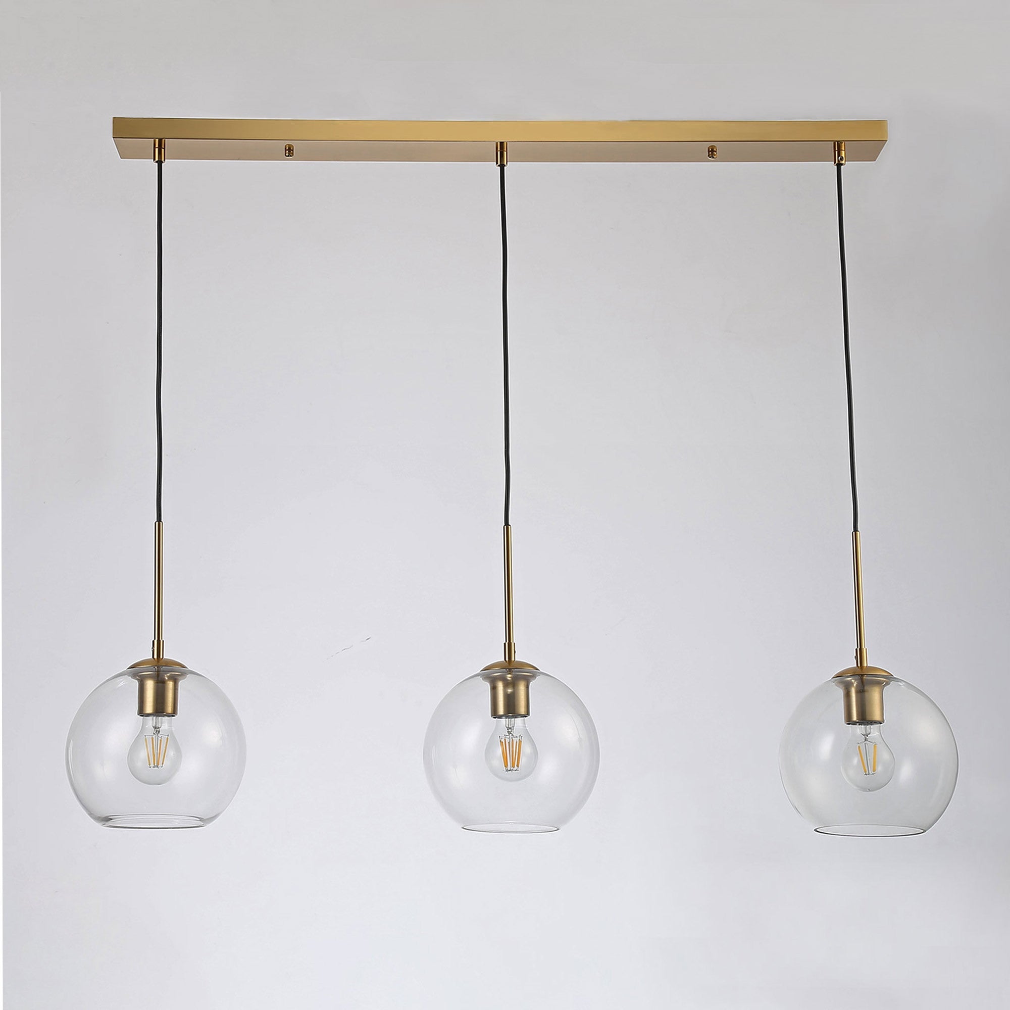 Lámpara colgante cristal triple "Merce" - 3 x E27