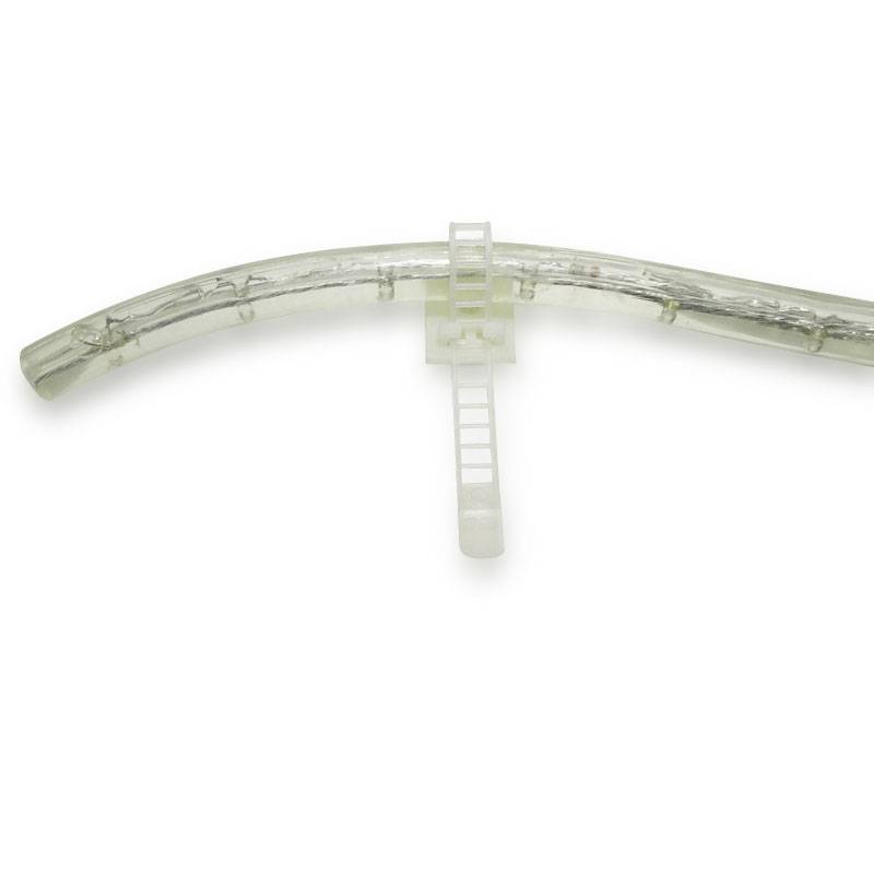 Brida plástica para Tiras LED con base adhesiva 3M