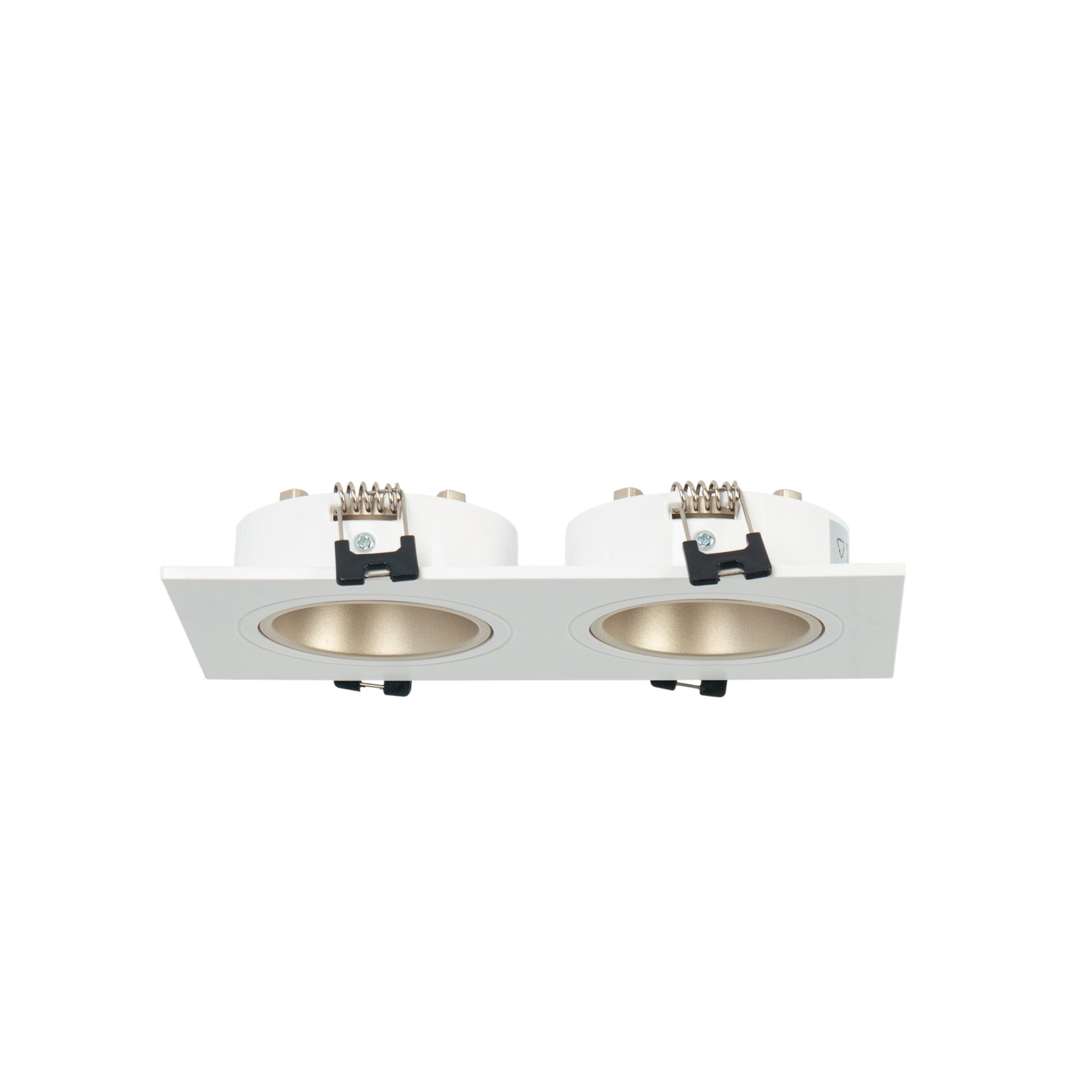 Aro downlight cuadrado basculante doble GU10 / MR16 - Bajo UGR - Corte 75 x 150mm
