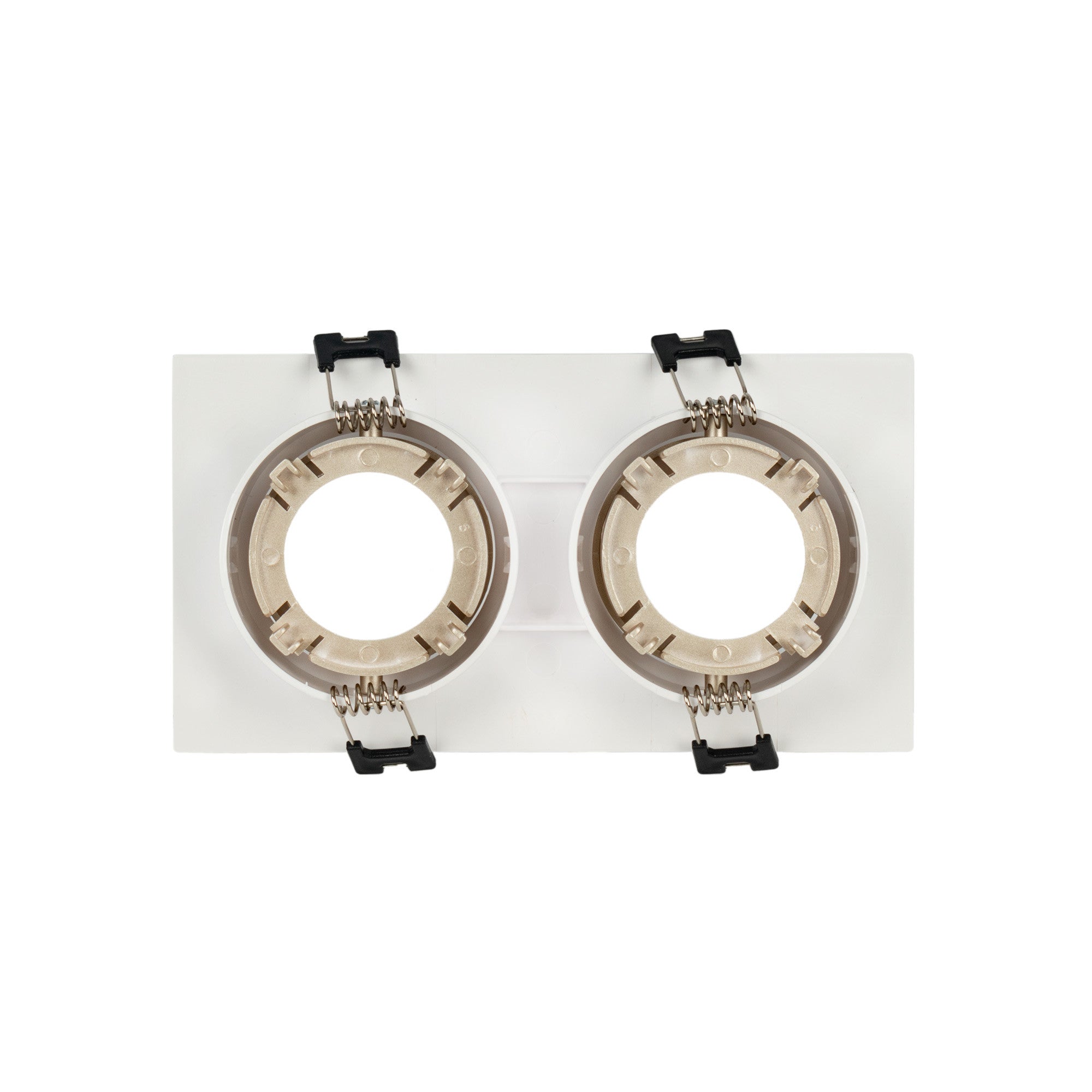 Aro downlight cuadrado basculante doble GU10 / MR16 - Bajo UGR - Corte 75 x 150mm