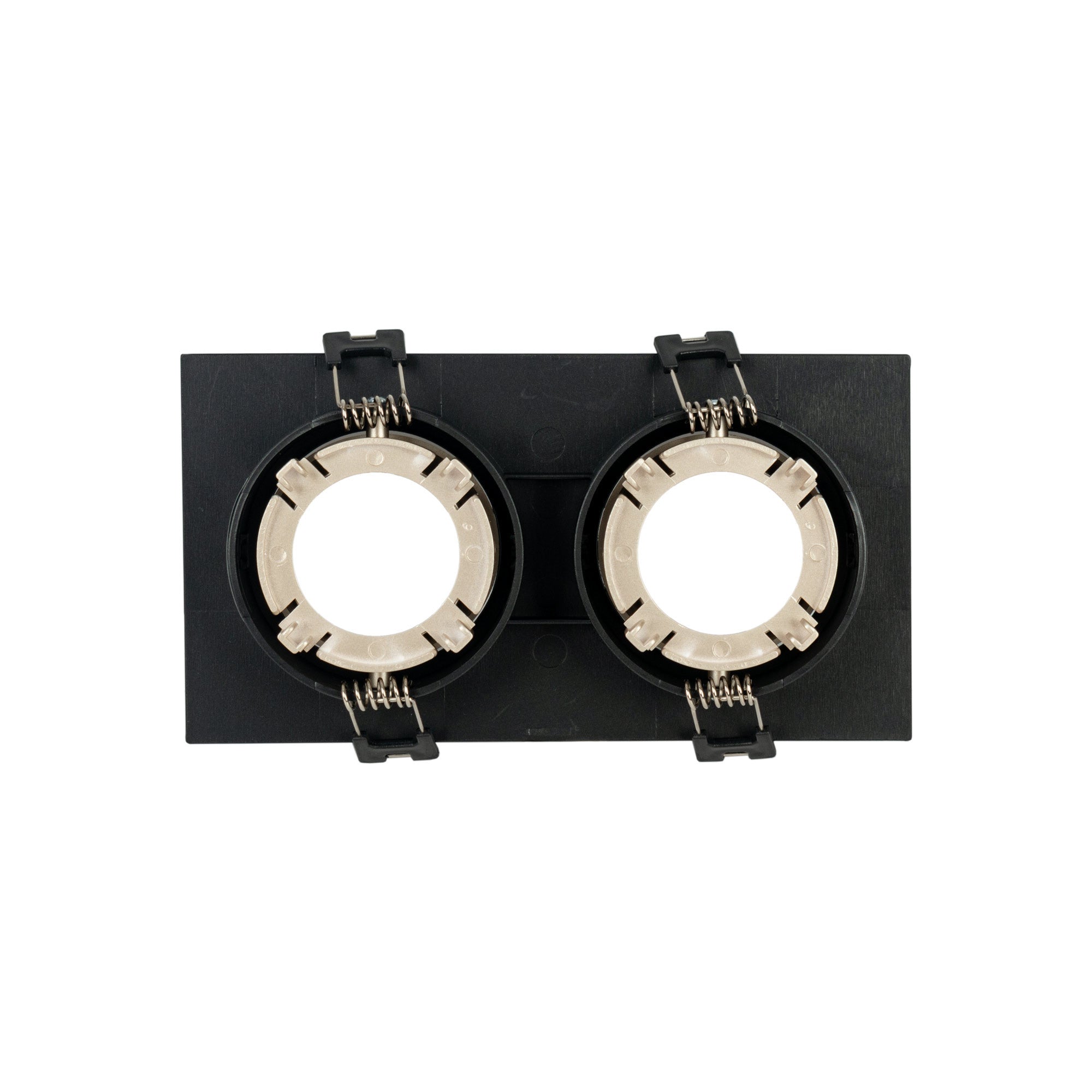 Aro downlight cuadrado basculante doble GU10 / MR16 - Bajo UGR - Corte 75 x 150mm