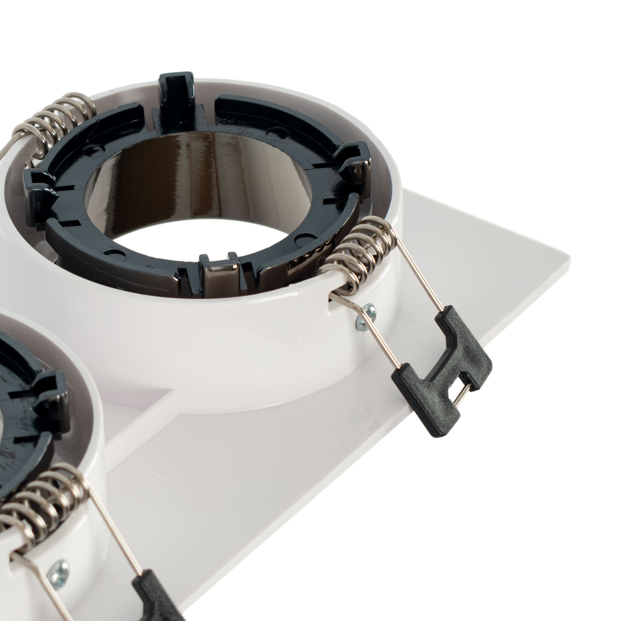 Aro downlight cuadrado basculante doble GU10 / MR16 - Bajo UGR - Corte 75 x 150mm