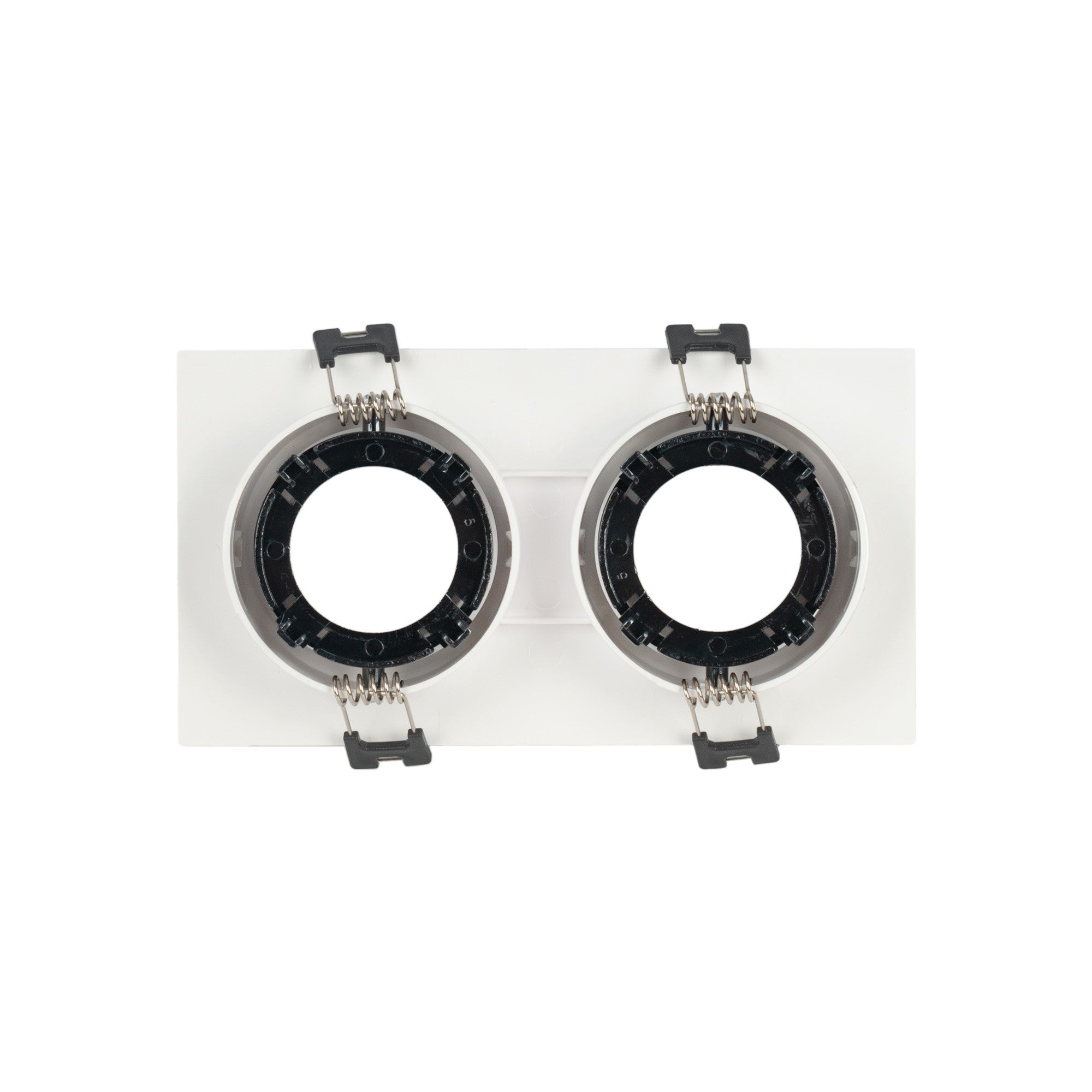 Aro downlight cuadrado basculante doble GU10 / MR16 - Bajo UGR - Corte 75 x 150mm