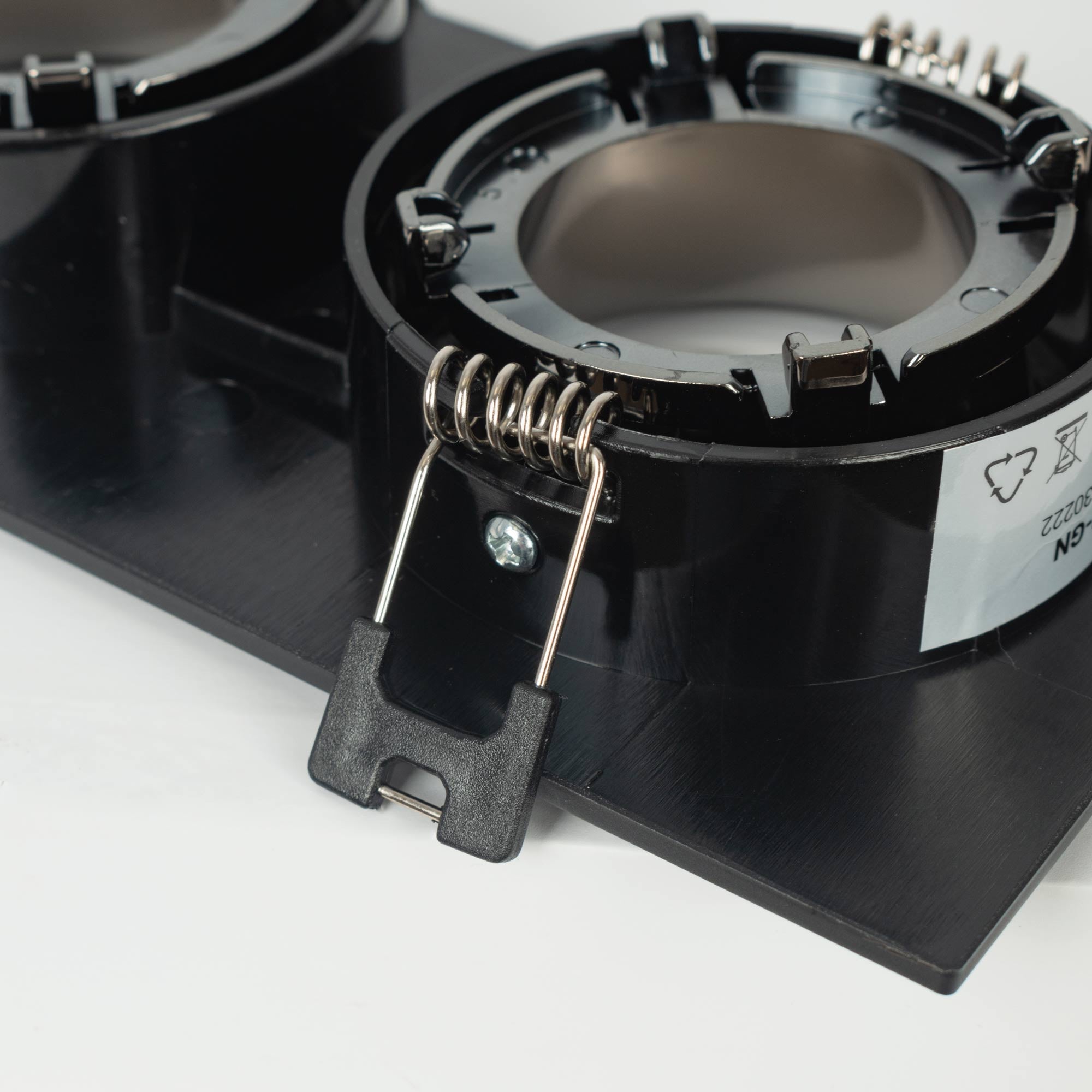 Aro downlight cuadrado basculante doble GU10 / MR16 - Bajo UGR - Corte 75 x 150mm