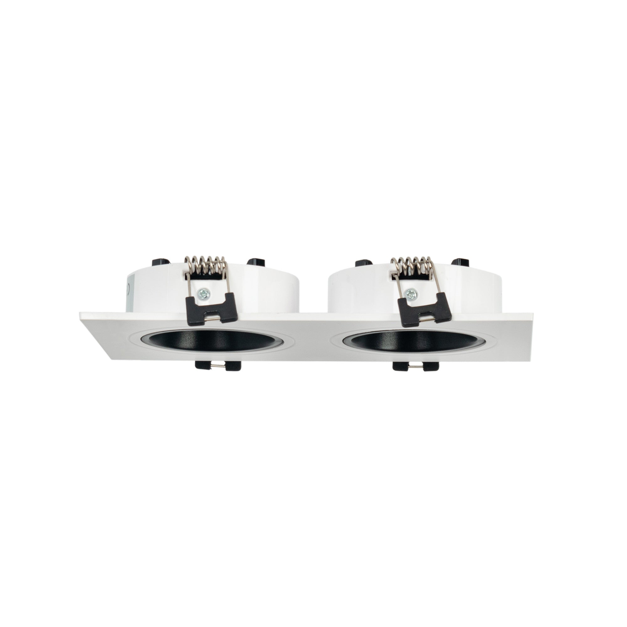 Aro downlight cuadrado basculante doble GU10 / MR16 - Bajo UGR - Corte 75 x 150mm