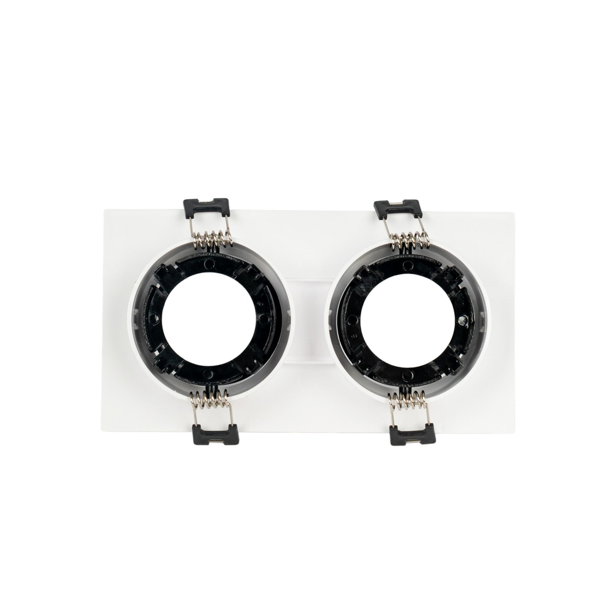 Aro downlight cuadrado basculante doble GU10 / MR16 - Bajo UGR - Corte 75 x 150mm