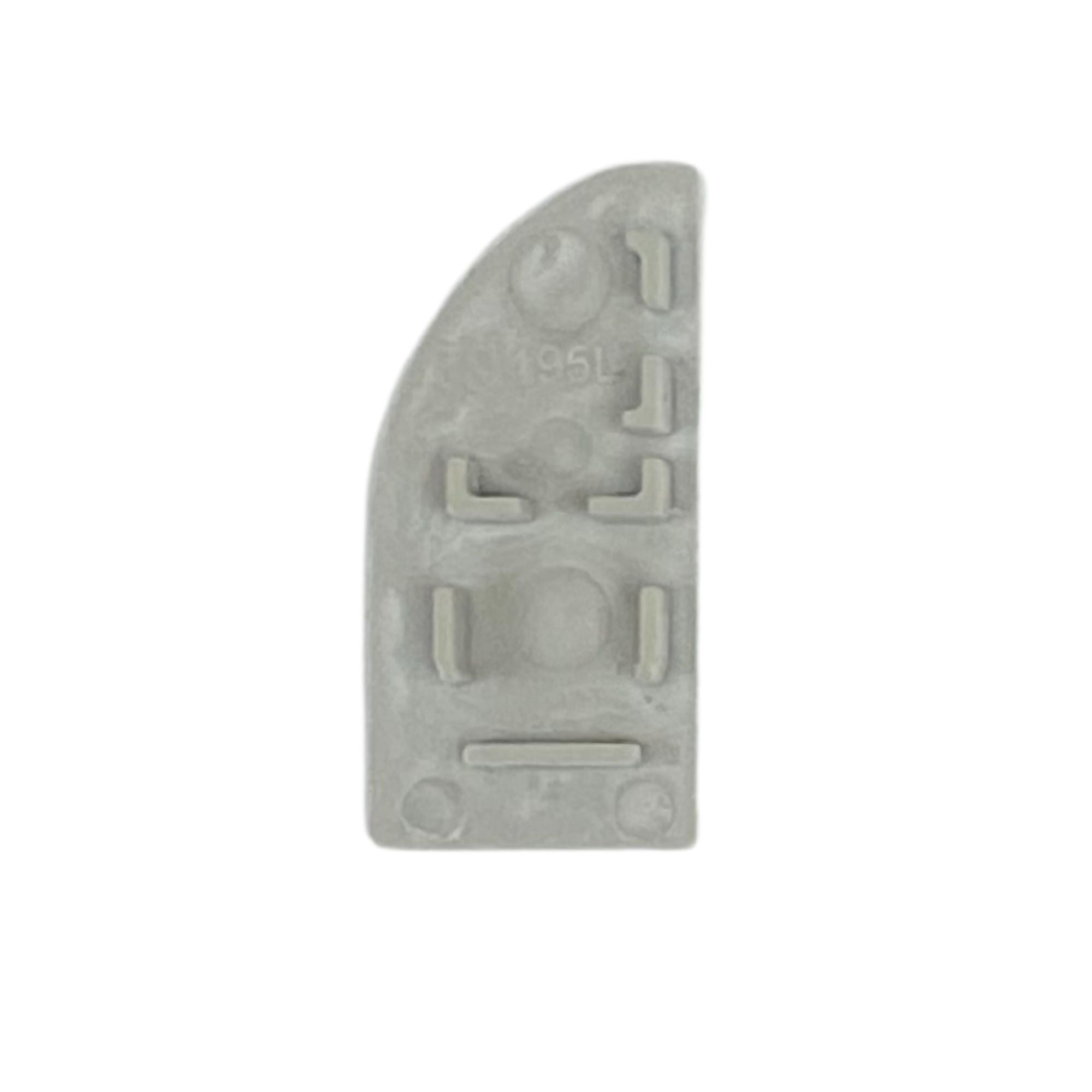 Tapa para perfil de aluminio 15.4 x 32.2 mm