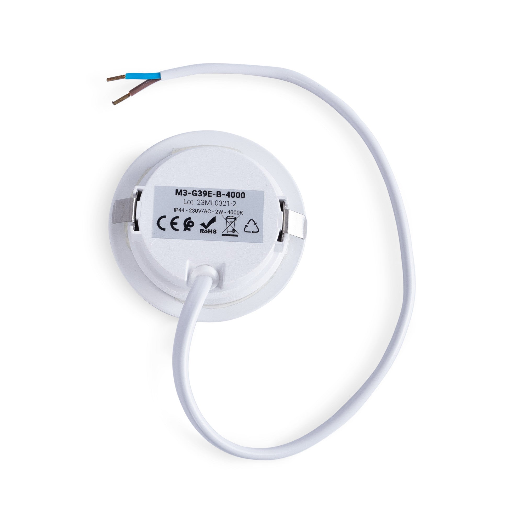 Downlight LED bajo mueble empotrable 2W 220V AC - IP44